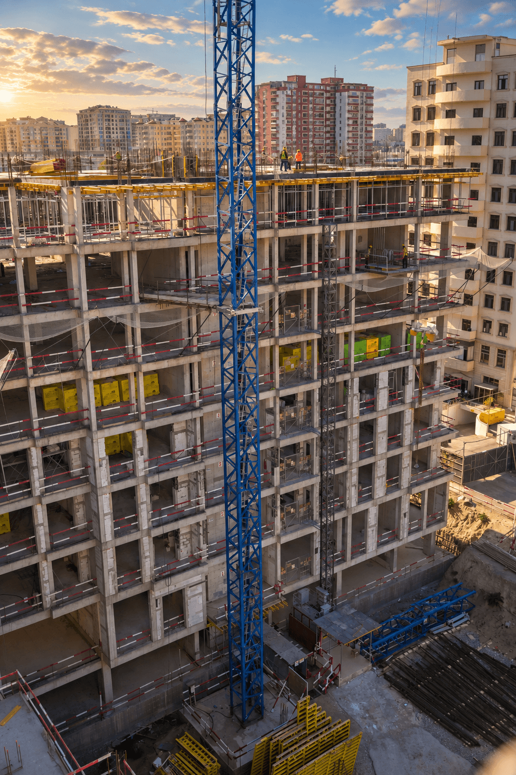 Bahar Residence - tikinti gedişatı, şəkil 11
